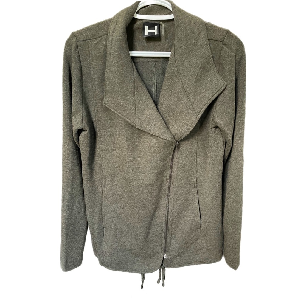 H by Bordeaux olive green jacket // Size: M